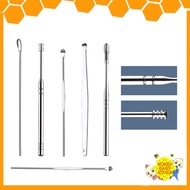6pcs Set Stainless Steel Ear-picking Tools Kids Ear Cleaner Ear Digging Scoop Set Baby Ear Cleaning 