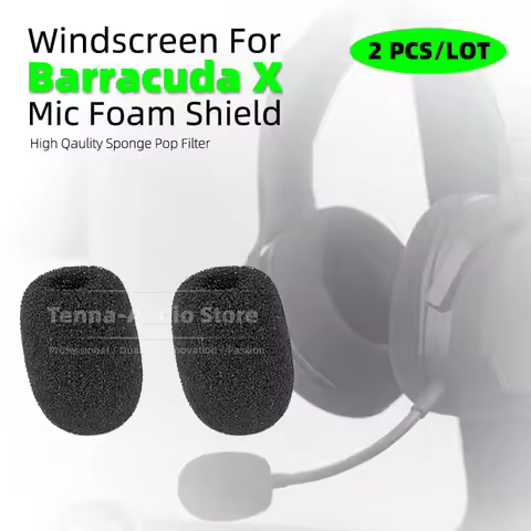 2PCS For Razer Barracuda X Headset Microphone Pop Filter Headworn Windscreen Sponge Foam Headphone E