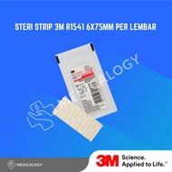 Steri Strip 3m R1541 6x75mm Reinforced Skin Closure Tear Wound Plaster Open Wounds per Sheet