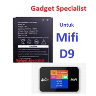 Mifi D9 battery Bateri D9 MiFi Stanby Battery WiFi Router MiFi D5 D6 D6+ D7 Q8 A8+ LT600 TENDA 4G185