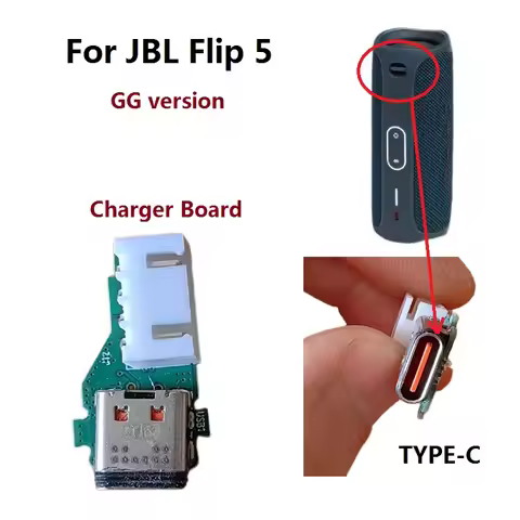 Original PCB part For JBL Flip 5 GG Speaker replacement Type-C USB Charge Jack Power Board Flip5 Cha