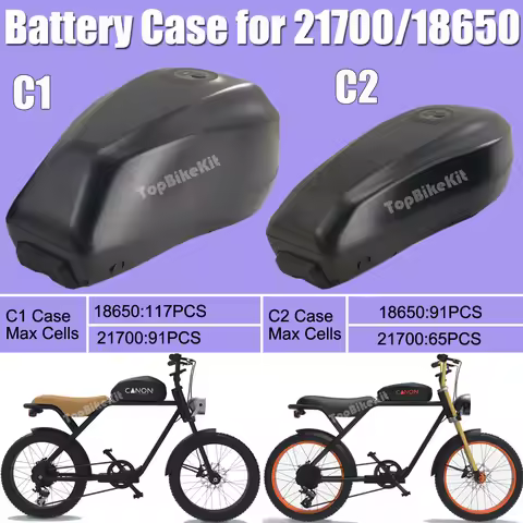 Ebike Super73 Battery Box Fule Tank Battery Case 21700/18650 Cells Ebike Big Battery Box for Snow Bi