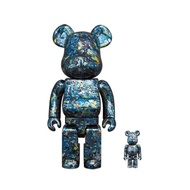 Bearbrick Jackson Pollock Studio Chrome Ver.100％ &amp; 400％