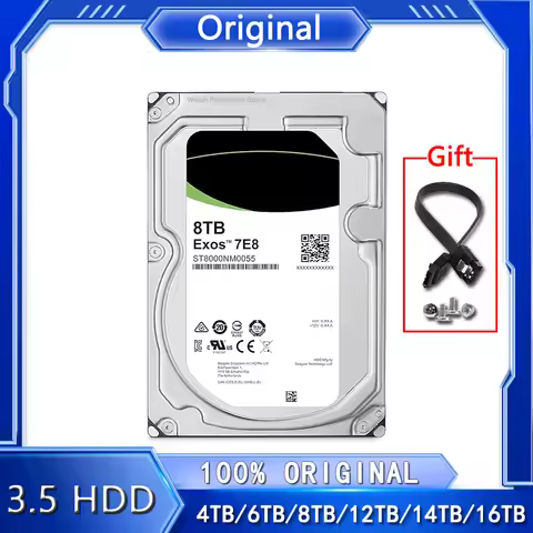 Original 4TB 6TB 8TB 12TB 14TB 16TB Enterprise Capacity 3.5 HDD 7200RPM SATA 6Gbps 256 MB Cache Inte