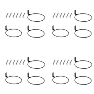 12Pcs 6 Inch Ball Holder Display Wall Mount for Basketball Football Volleyball,Ball Storage,Planter