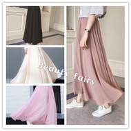 women long skirt labuh kembang women skirt chiffon skirt white skirt kembang labuh vintage skirt wom