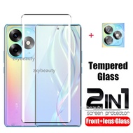 2in1 Full Cover Curved Tempered Glass Screen Protector For itel S23 Plus 4G 5G 2023 Phone Protective