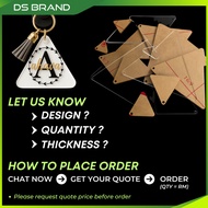 Acrylic Triangle Shape DIY Keychain / Triangle Shape Acrylic DIY Shape Keychain M3