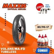 BAN MAXXIS VOLANS 80/90-17 / TUBELESS 80 / 90 - 17 / 80-90-17 BAN LUAR