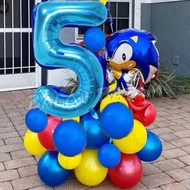 Jumbo Sonic Number Balloon Package 80cm 27pcs