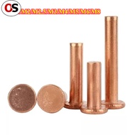 OS Copper countersunk head rivets GB869 percussion type flat head flat cone head solid rivets Copper