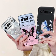For Google Pixel 6 Pro Casing GLUOG G8VOU Cover Fashion Butterfly Soft Silicone TPU Phone Case For G