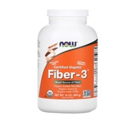 NOW Foods Certified Organic Fiber-3 Powder 16 oz (454 g)