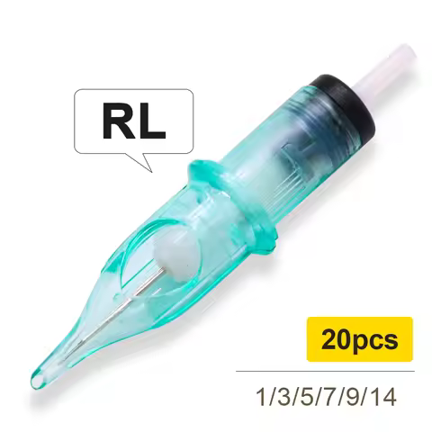 20pcs Tattoo Needle Cartridge Sterilization 1 3 5 7 9 11 14RL Independent Round Liner Shading Univer