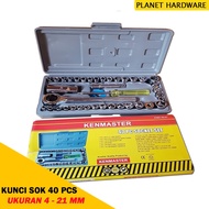 Kenmaster Socket Wrench 40 Pcs 4 mm - 21 mm