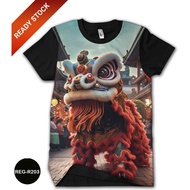 3D Children's Lion Dance T-Shirt Lion Dance Children's Lion Dance Shirt REG-R203