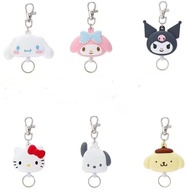 Sanrio KT Cat Ear PVC / plush Soft Adhesive Stretching Keychain Ring Pendant TRACE TOGETHER TOKEN 18-Colors Retractable Tsum Elmo Cartoon Cute Keychain / Hook / Lanyard