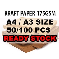 A3 / A4 SIZE Kraft Paper (175 gsm) READY STOCK