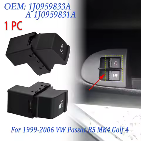 For Volkswagen Passat B5 MK4 Golf 4 1999-2006 Rear Trunk Fuel Tank Gas Door Release Switch 1J0 959 8