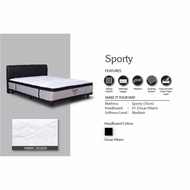 Central Spring Bed Silver Sporty 180x200 X1 Black