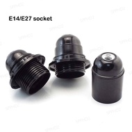 Lampholders Black E27 E14 half full tooth Screw table Lamp Base Pendant socket Plug replacement Bulb