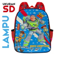 Tas Sekolah SD Laki laki Ransel Gendong Tas Punggung Anak Cowok FF Gambar Timbul Emboss