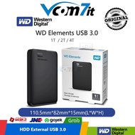 WD Elements 1TB 2TB 4TB HDD External Hard Drive 2.5"