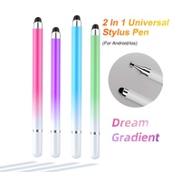 2in1 Stylus Pen Universal Stylus Warna Gradasi Untuk Android IOS Tablet Laptop Drawing Stylus