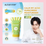 Azarine Calm My Acne Sunscreen Moisturizer SPF35 PA+++ Chemical Sunscreen Gel 40 ML