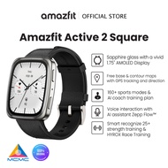 Amazfit Active 2 Square Smart Watch 43mm, GPS Maps with Direction, Fitness Tracker, 10 Day Battery, 