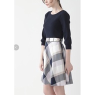 BLUE LABEL Bridge Checkered Airy Twill Dress(blue)