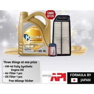 A463I# HONDA ACCORD SDA 2003y -2007y AIR FILTER + OIL FILTER + KOYOMA ENGINE OIL (combo offer) 5W-40
