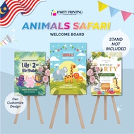 Welcome Board ANIMAL Theme/KT Foamboard/KT Foamboard Printing A0 A1 A2 A3