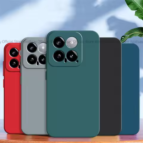 For Xiaomi 14 5G Case Xiaomi 12 13 14 Pro 5G Phone Cover Luxury Shockproof Liquid Silicone Smooth TP
