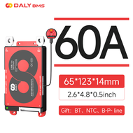 Daly BMS อัจฉริยะ Li-Ion/Lifepo4 RS485 CANBUS BMS แอพสื่อสาร3S 4S 12V 7S 8S 24V 16S 48V 20S 60V 24S