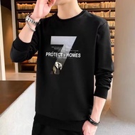 MSP 【Ready Stock】Women&Men Long Sleeve Fashion Letters Printed Casual Pullover Top Causal Thicken Co