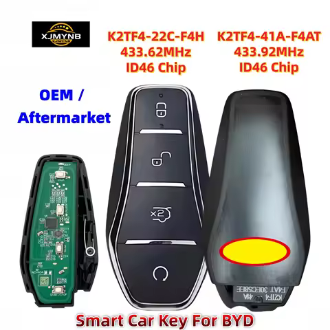 XJMYNB OEM Smart Remote Key 433.92/433.62MHz ID46 Chip For BYD Dolphin Qin PLUS DM-i Qin PLUS EV Yua