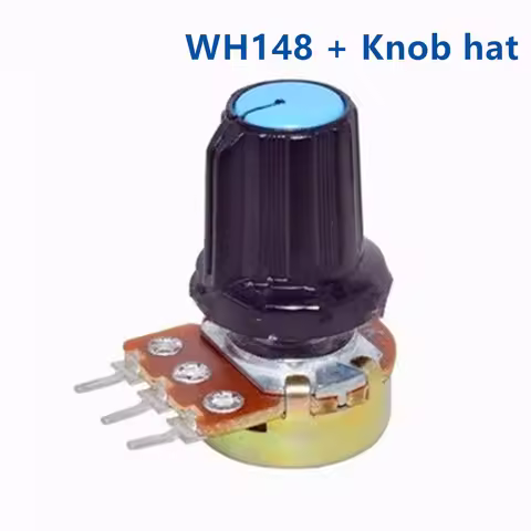 1sets WH148 B1K B2K B5K B10K B20K B50K B100K B250K B500K Ohms 3PinPower Amplifier Rotentiometer Adju