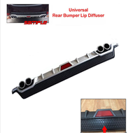 Toyota Vios 2013-2017 3rd Gen Rear Bumper Lip Diffuser (Matte Black)