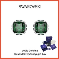 💎 Swarovski 💎 (New) S925 pure silver square-cut May Green Crystal Gemstone Birthstone Earring