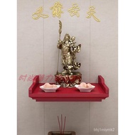 🚓Buddha Shrine Solid Wood Altar Home Worship Table Guanyin Guan Gong Table Shrine Buddha Cabinet Altar Wall-Mounted Wall