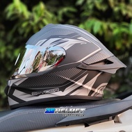 SPYDER SPIKE2 HYPERION (Matte Black/Silver) FULL FACE - SINGLE VISOR (with FREE Clear Lens)