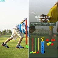 VINTA Golf Set Toy, Golf Game Mini Kids Golf Game Set, Golf Toys Play Set Clubs Equipment Portable C