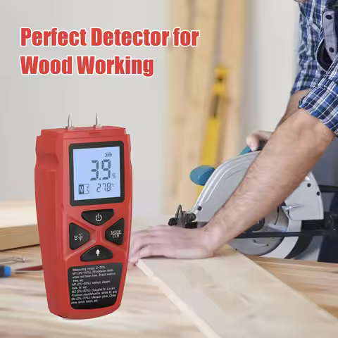 Wood Moisture Meter Hygrometer LCD Digital Hygrometer Humidity Tester High Accuracy Timbe Bamboo Moi