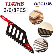 3/6/8pcs of High-quality Special-shaped Curved Saw Blades, T142HB Hollow Saw Blades, Suitable for Cu
