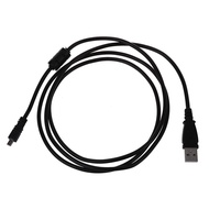 Black USB 2.0 A to 8-Pin Mini B Cable w/ Ferrite - 1.5M / 59 Inches for CoolPix P90