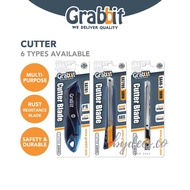 GRABBIT Blade Cutter Knife Office School Use | Pisau Kertas GRAB-CUT-SX