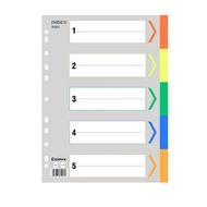 Colorful A4 File Separators Archivador A4 Binder Spacers PP Plastic Binder Dividers For A4 Binder Fo