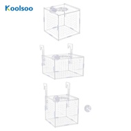 [Koolsoo] Aquarium Isolation Box Multifunctional Reusable Fish Hatchery Isolation Box Hanging Portab