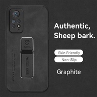 For Redmi Note 11 Pro 4G Case Hard Shockproof PU Leather Back Cover For Redmi Note 11 Pro 5G Phone Casing Bracket Holder